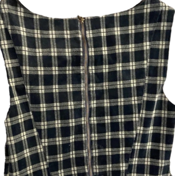 Anthropologie Sunday in Brooklyn Grey Black Corduroy Sleeveless Shesth dress Sz6 - Picture 11 of 15